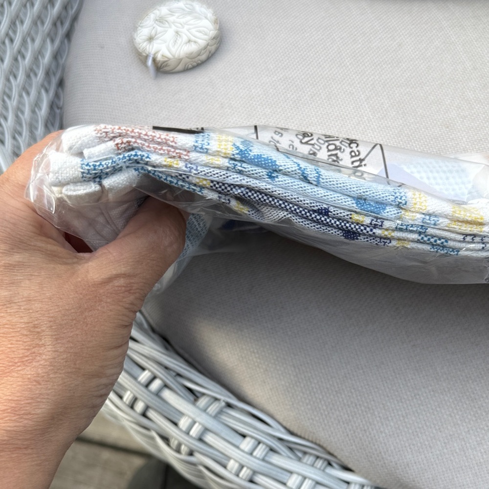 Anthropologie Mediterranean Blue and White Dish Towels - Picture 10 of 12